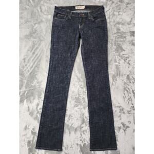 Vintage Y2K Just USA Jeans Womens 7 Juniors Blue Dark Wash Low Rise Straight Leg
